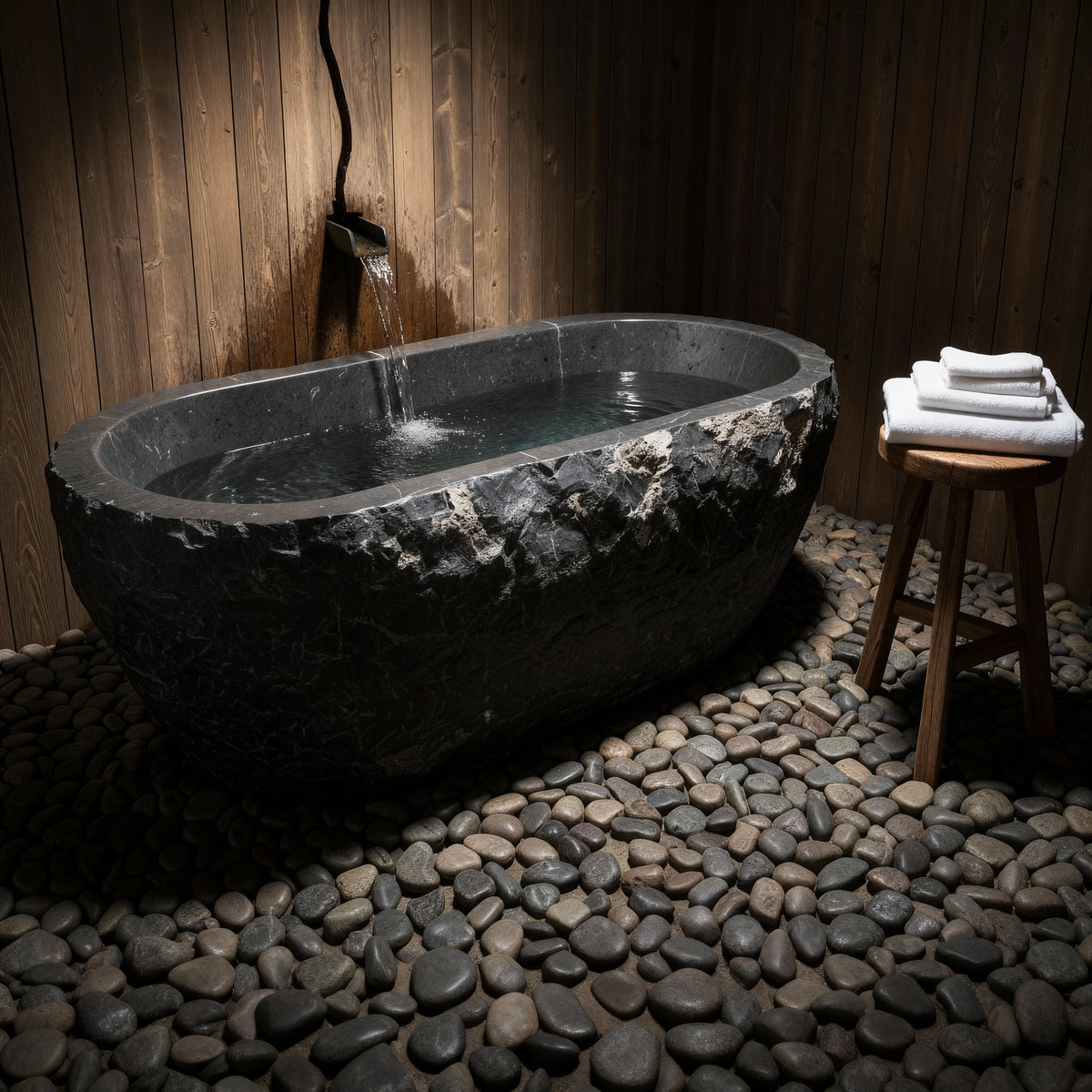Saint Thomas Black Marble Bathtub