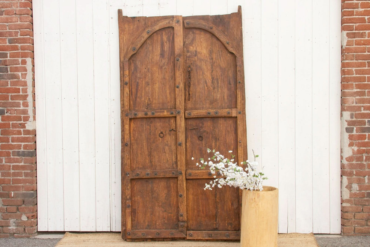 19th Century Indian Moorish Pair of Teak Doors - Cultheir