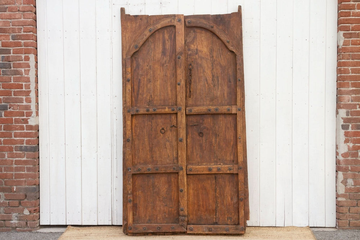 19th Century Indian Moorish Pair of Teak Doors - Cultheir