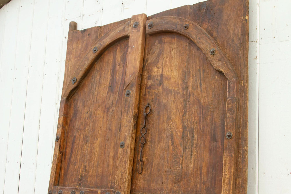 19th Century Indian Moorish Pair of Teak Doors - Cultheir