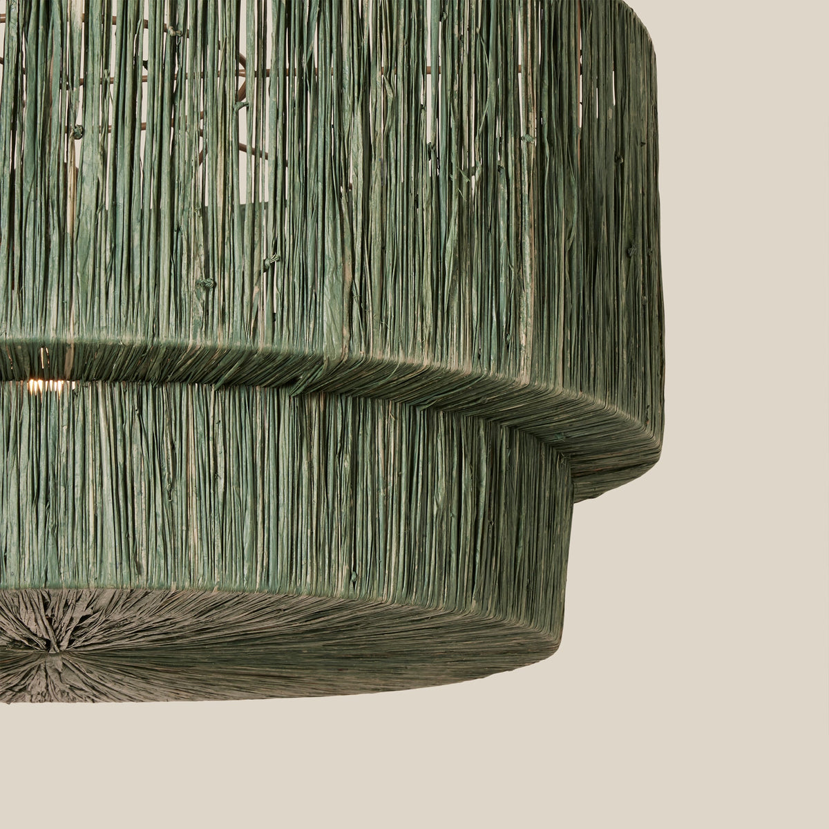 Cocktail Two-Tier Grass Pendant - in context
