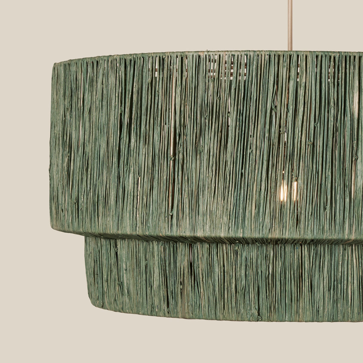Cocktail Two-Tier Grass Pendant - styled view