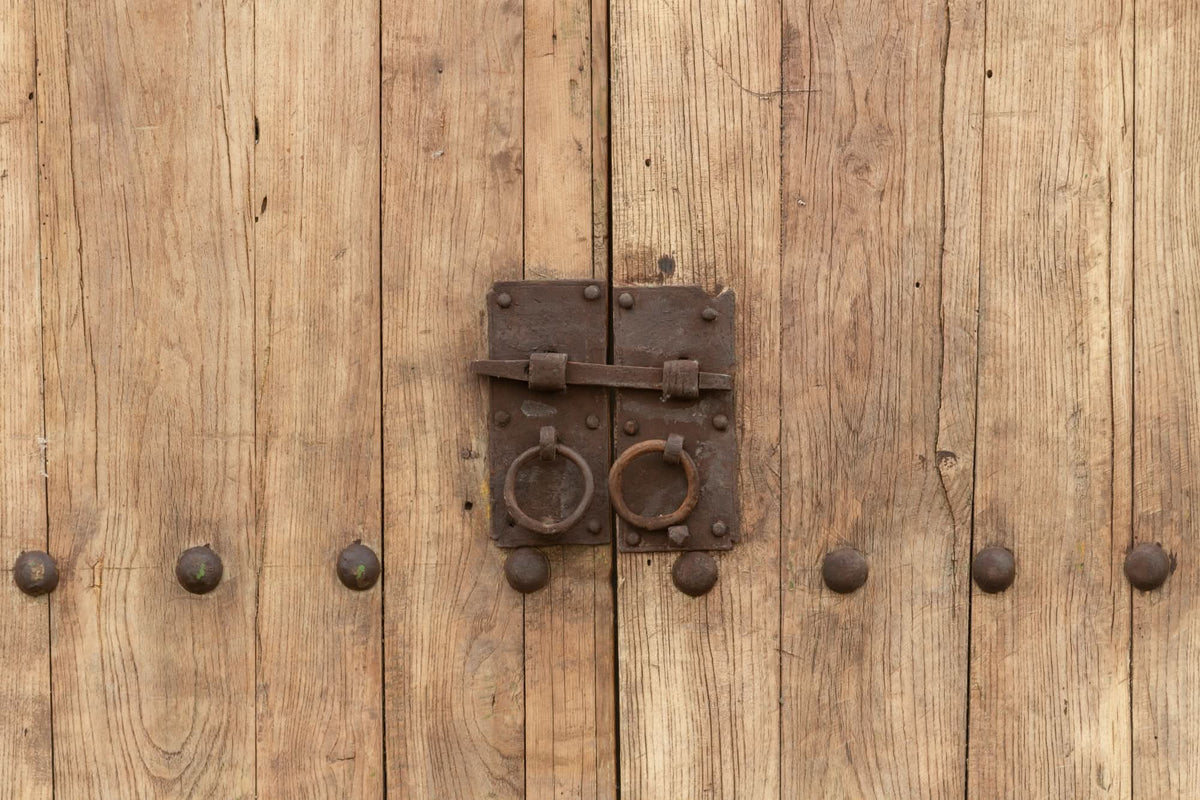 8' Tall Antique Chinese Palace Doors - Cultheir