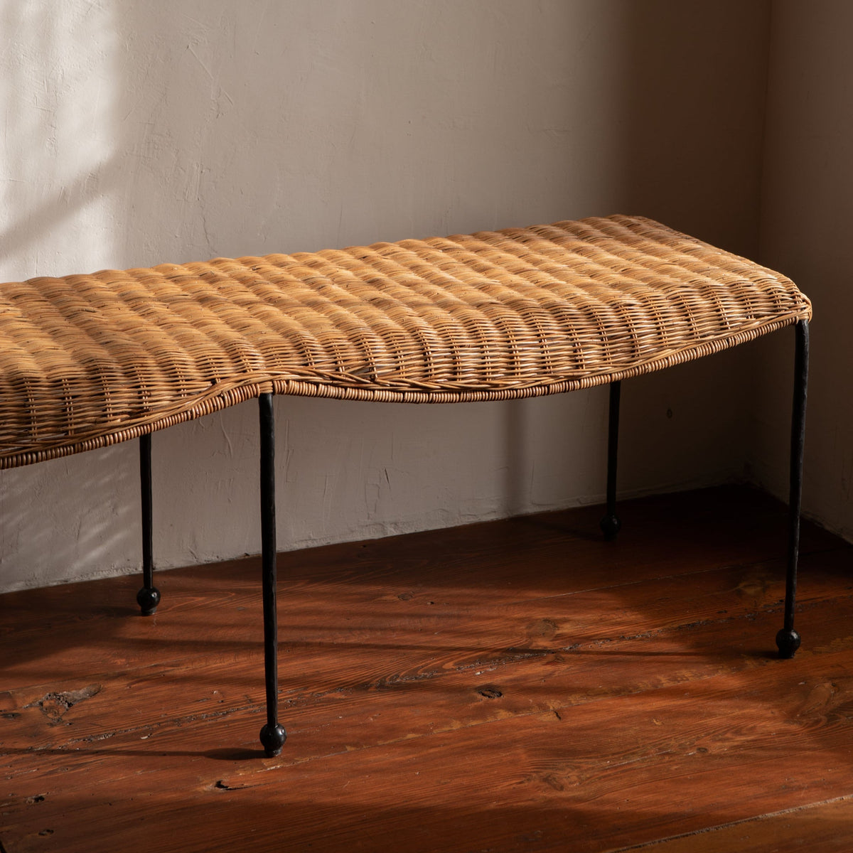 Lacoste Indoor/Outdoor Bench - detail view showing craftsmanship