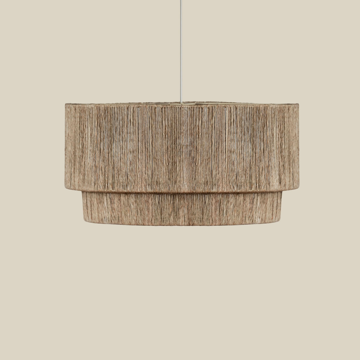 Cocktail 2 Tier Jute Pendant - handcrafted jute lamp - Cultheir