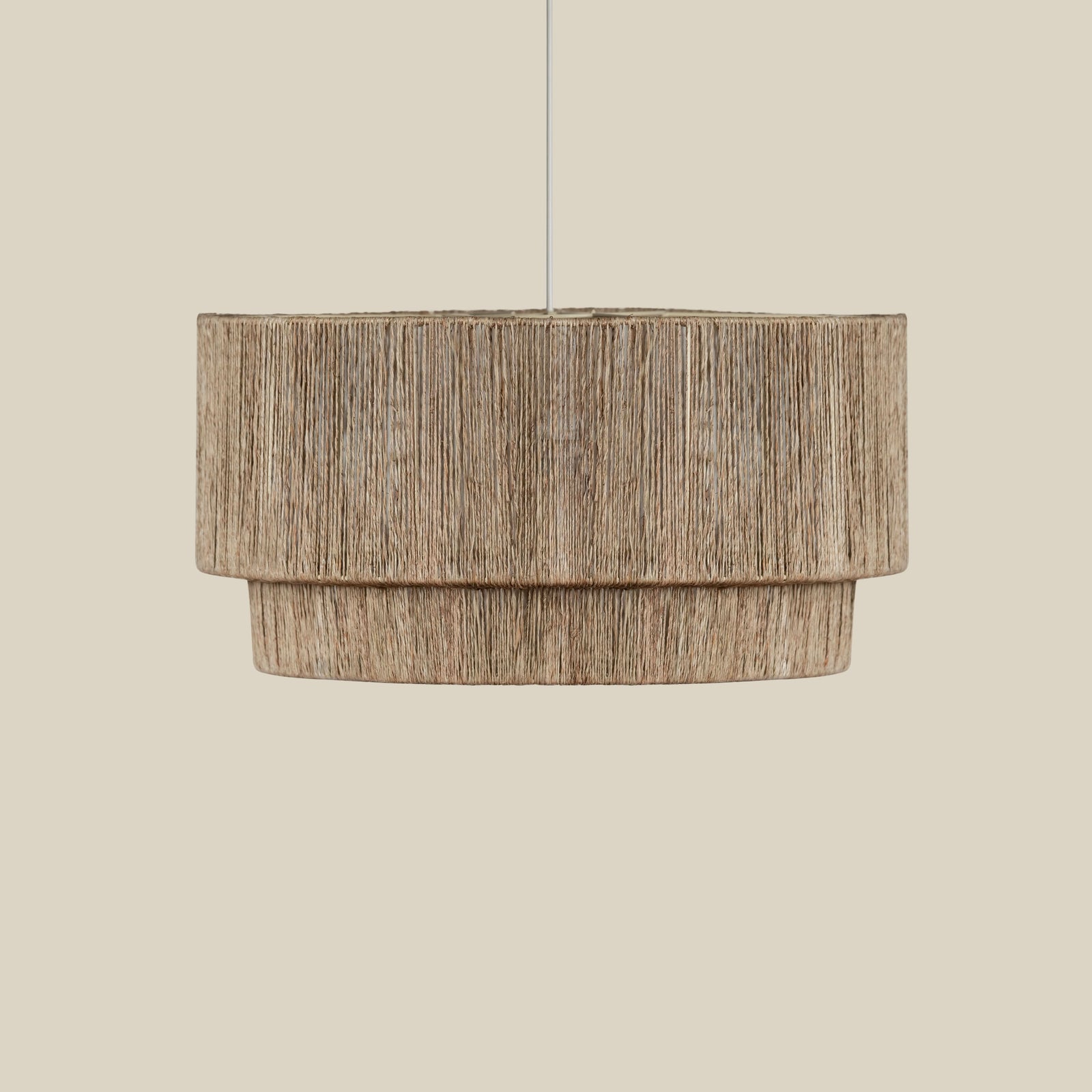 Cocktail 2 Tier Jute Pendant - handcrafted jute lamp - Cultheir