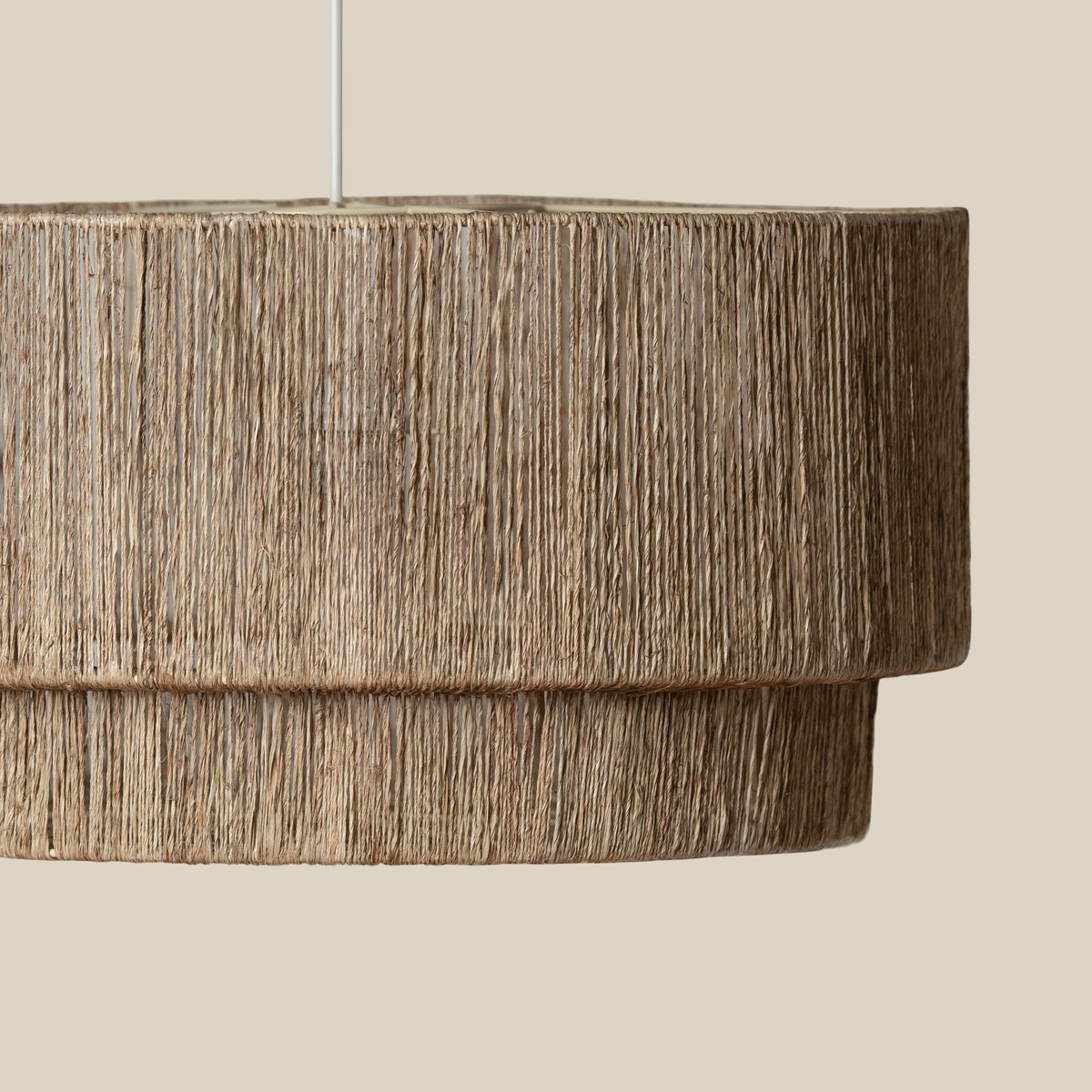 Cocktail 2 Tier Jute Pendant - side view