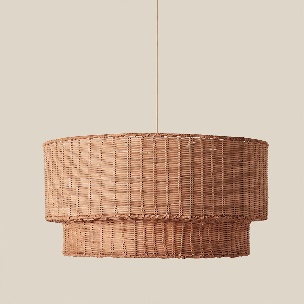 Cocktail Two-Tier Wicker Pendant - Cultheir