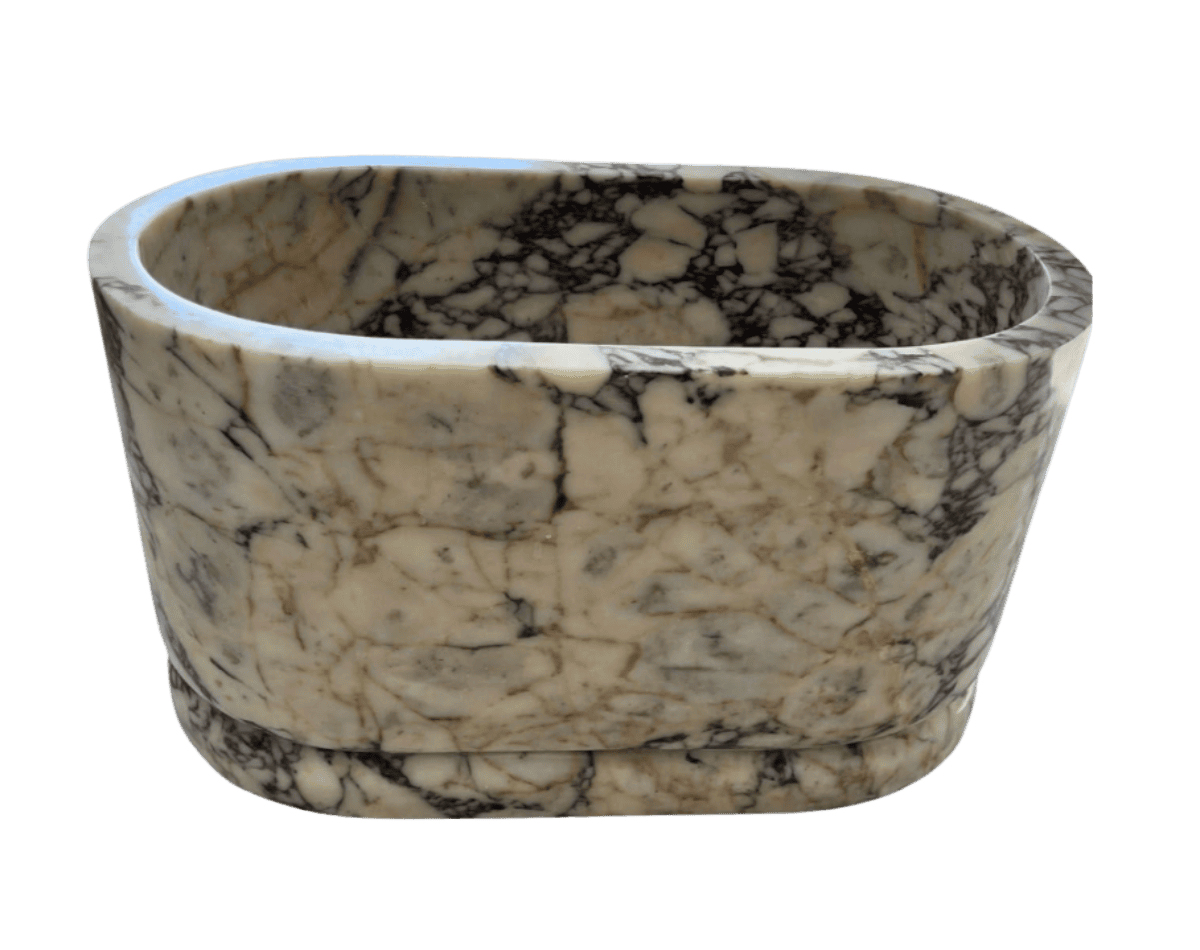 Bañera de mármol Calacatta Viola