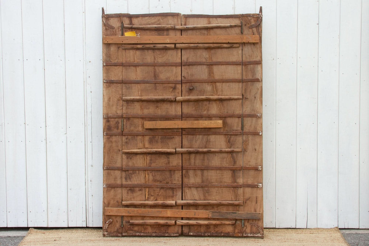 Antique Iron Bound Medieval Double Door - Cultheir