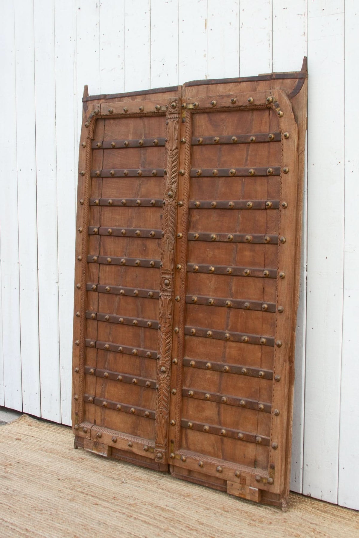 Antique Iron Bound Medieval Double Door - Cultheir