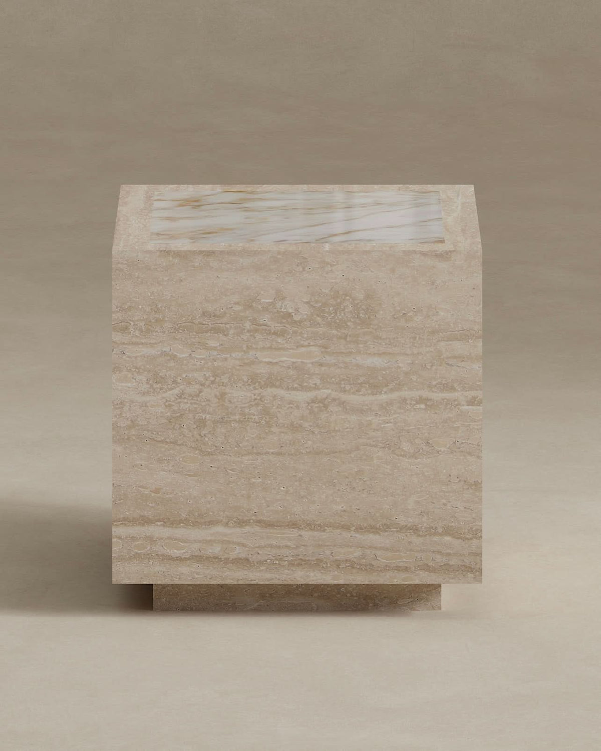 Palermo Travertine & Onyx Side Table