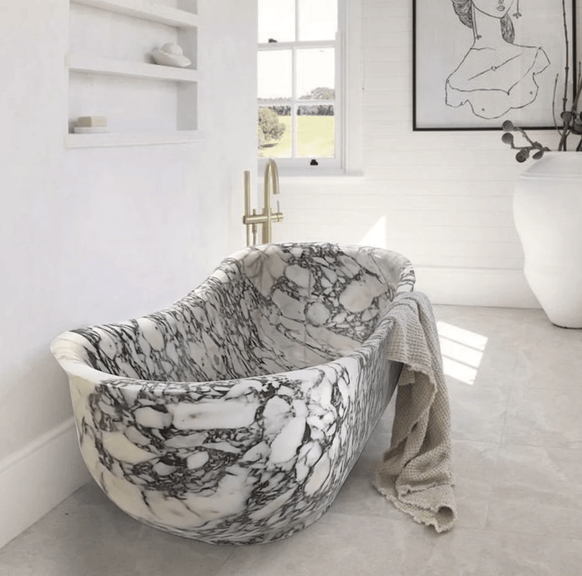 Calacatta Viola Bathtub - Cultheir