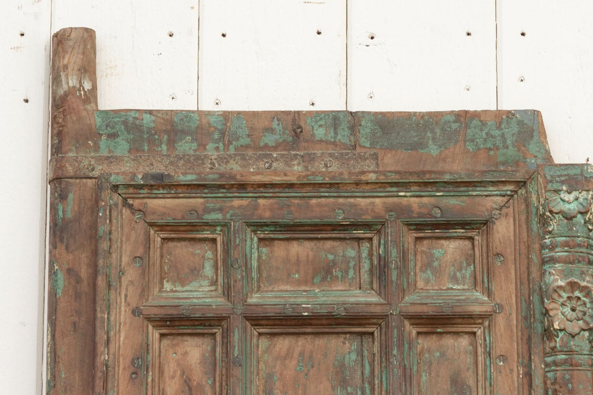 Early 1800’s Grand Haryana Indian Entrance Door - Cultheir