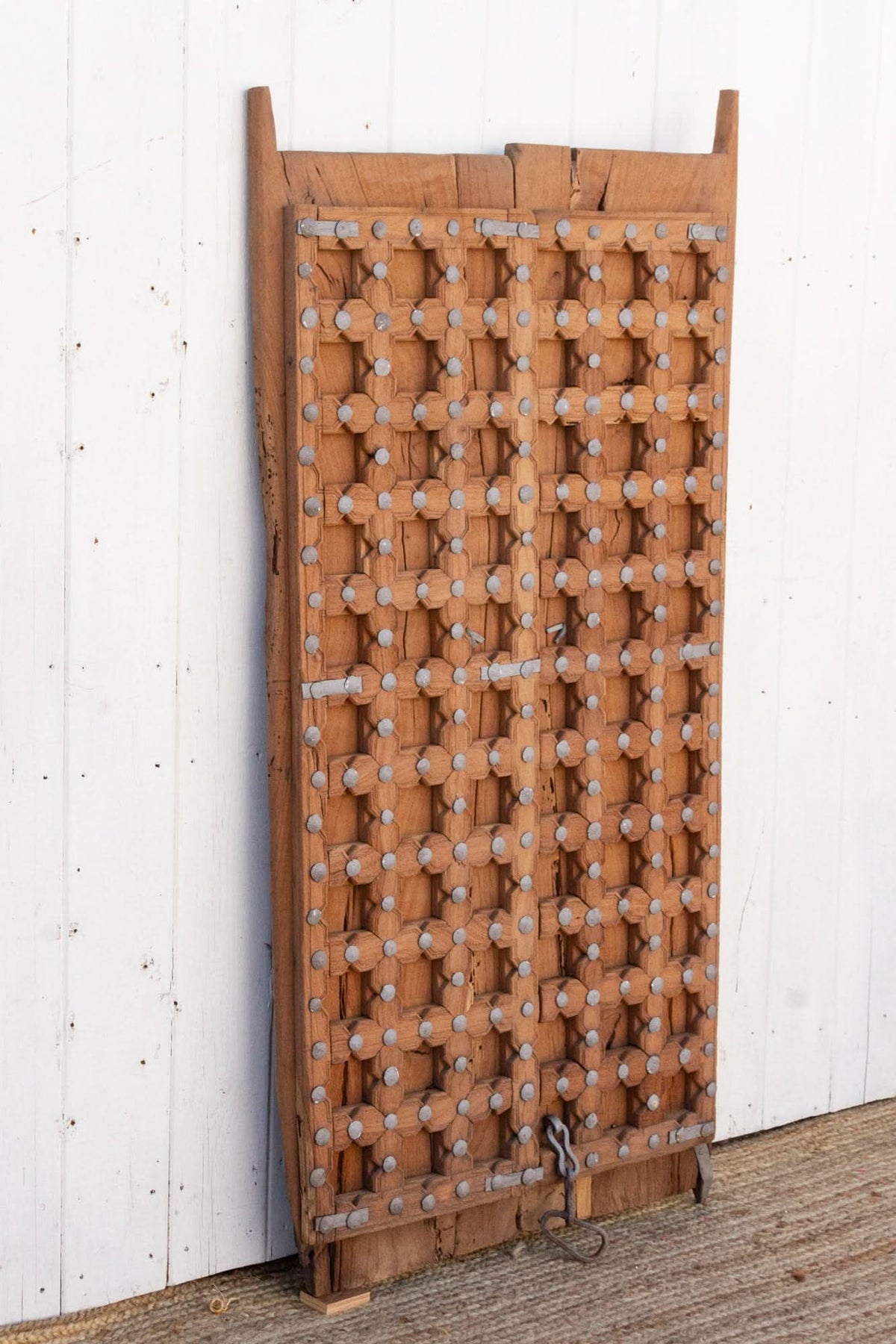 Early 19th Moorish Star Teak Door - Cultheir