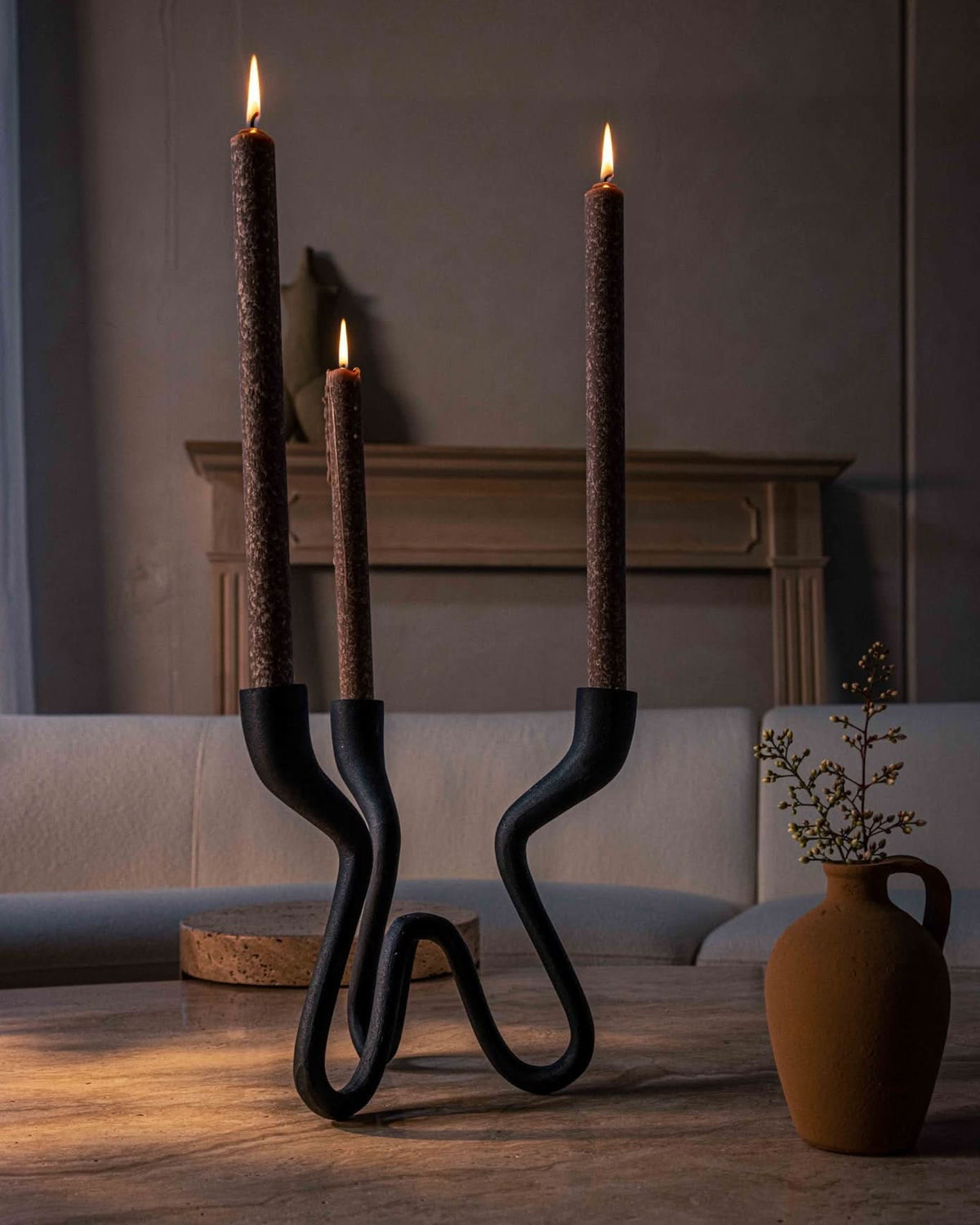 Ebony Elevated Candelabra - Cultheir