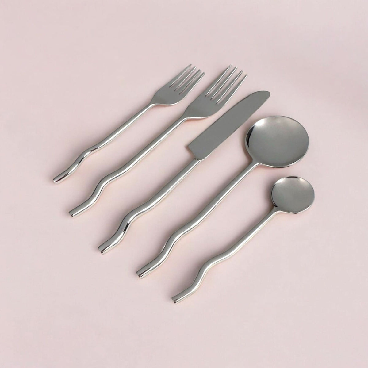 Emma Silver Flatware (Set of 20) by MESO - Cultheir