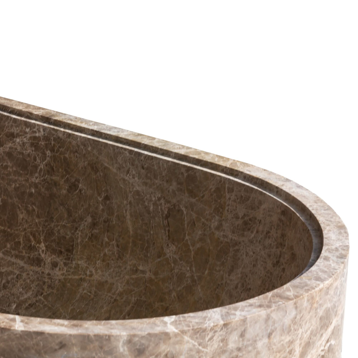 Emperador Light Marble Bathtub - Cultheir