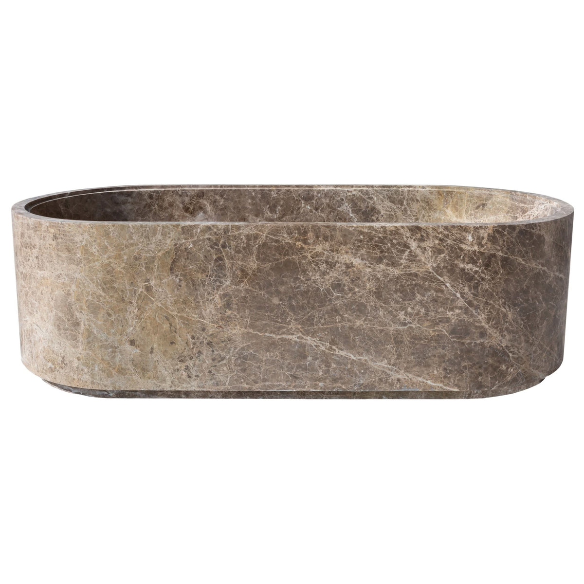 Emperador Light Marble Bathtub - Cultheir