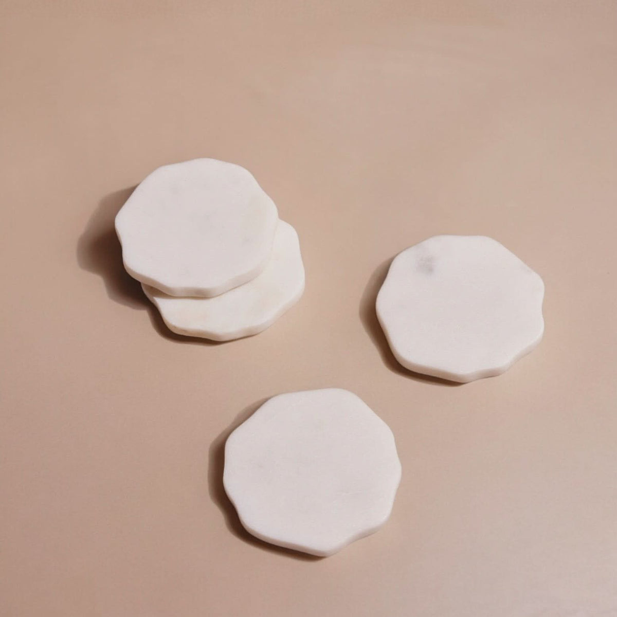 Flor Marble Coasters (Set of Four) by MESO - Cultheir