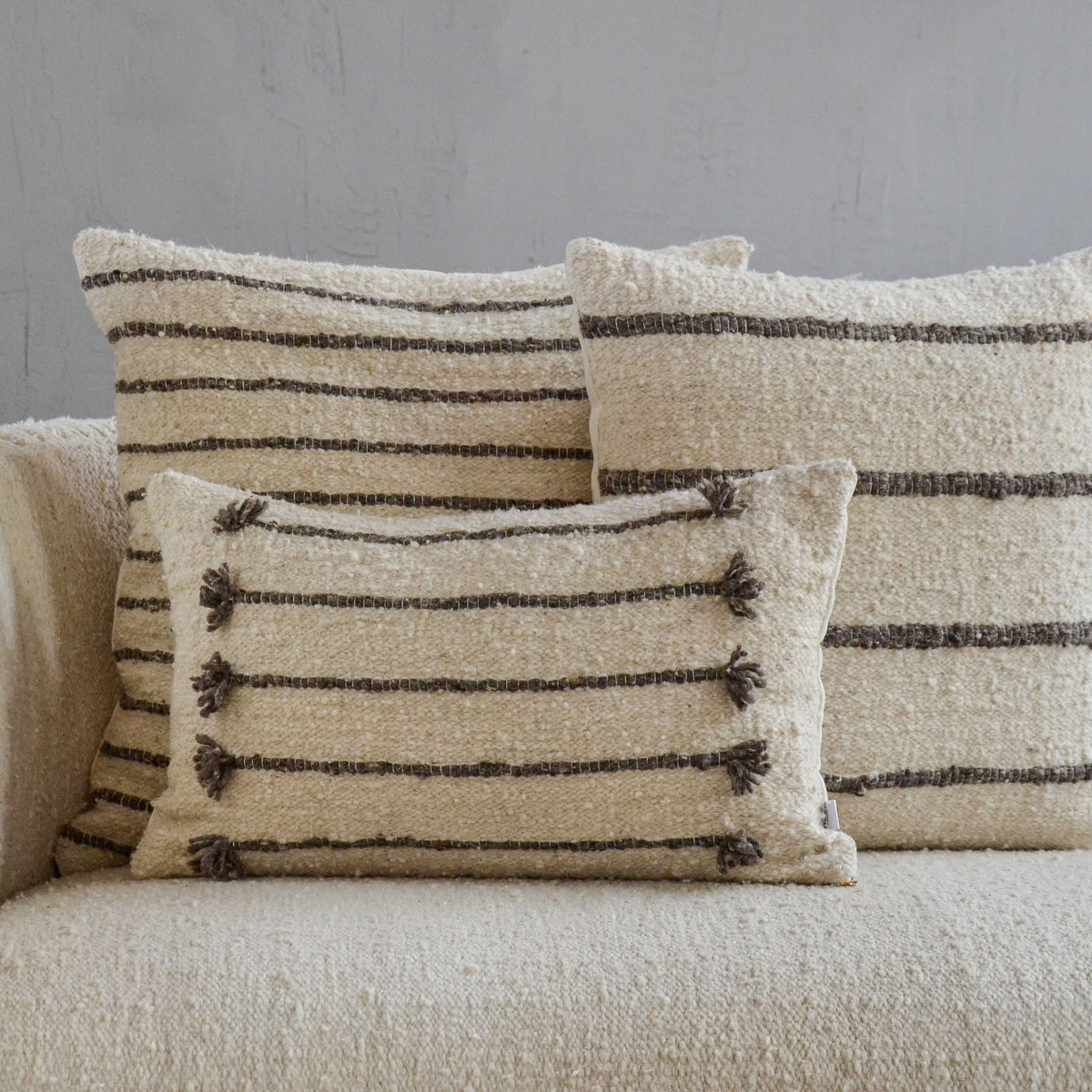 Gray Wool Pillow Covers by Diego Olivero Studio - Cultheir