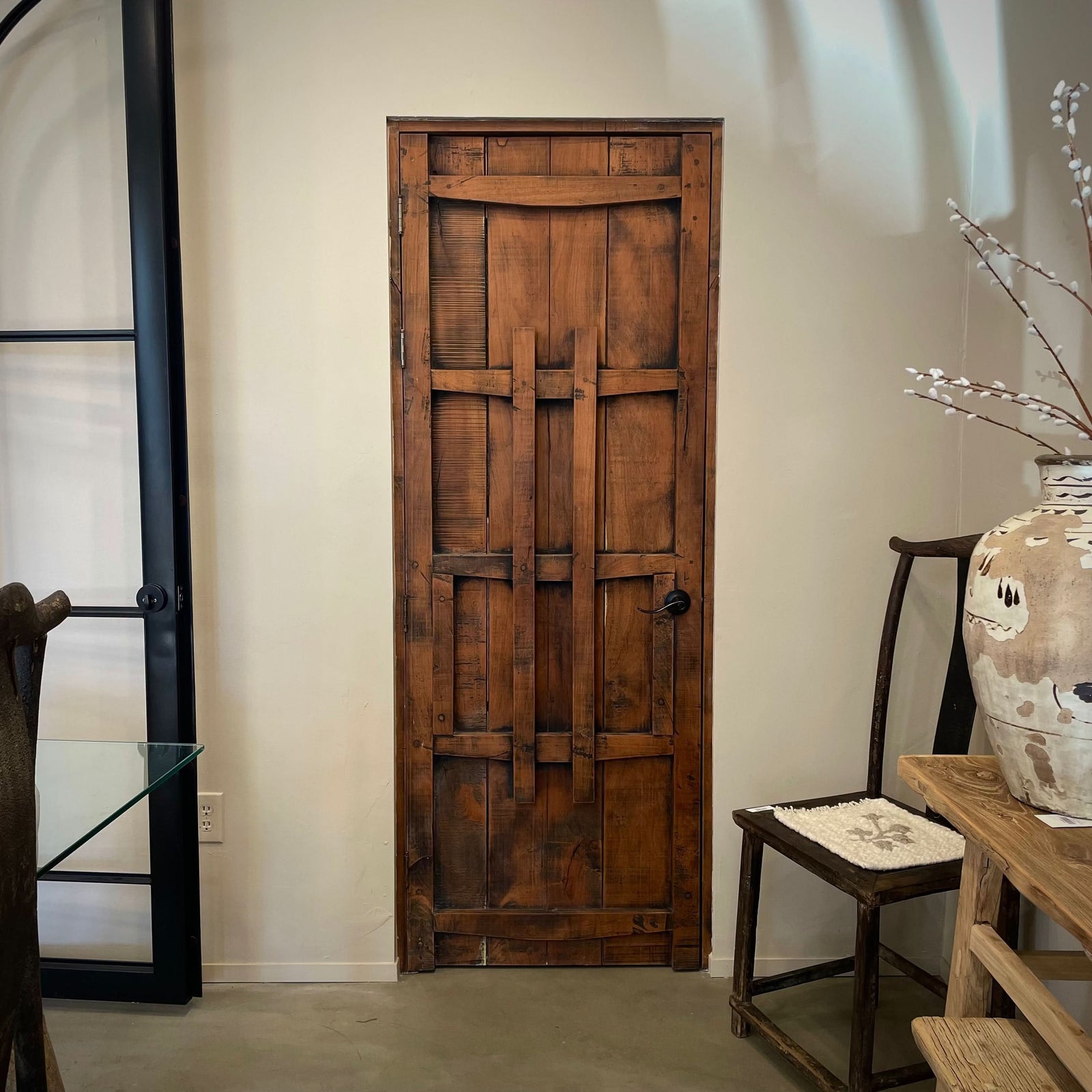 Hand-Carved Wood Door - Cultheir 