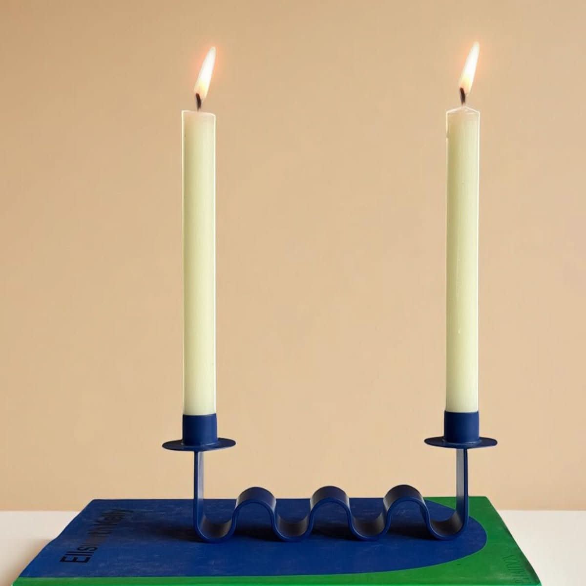 Helen Electric Blue Candle Holder - Cultheir