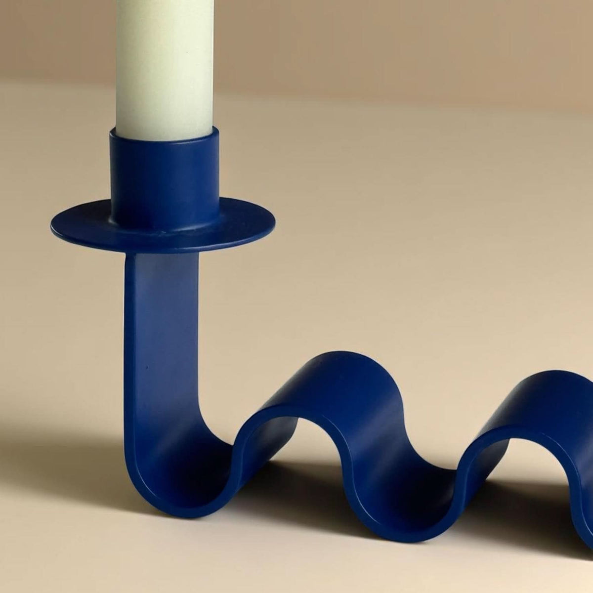 Helen Electric Blue Candle Holder - Cultheir