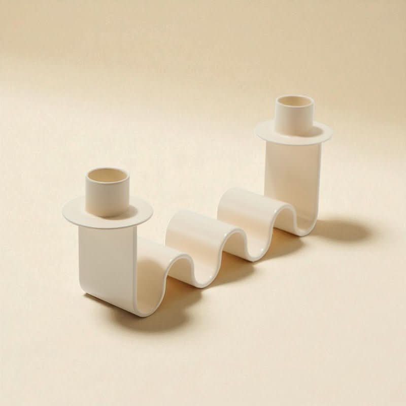 Helen White Candle Holder - Cultheir