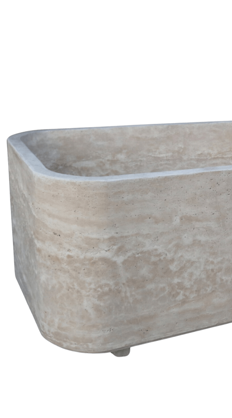 Honed Travertine Bathtub - Cultheir