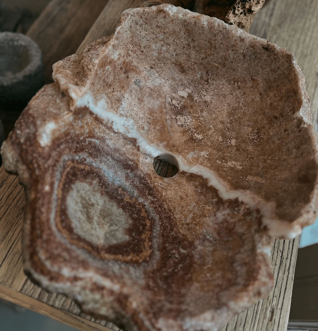 Monolith Onyx Stone Sinks - Beige, Brown, Red, White - Cultheir