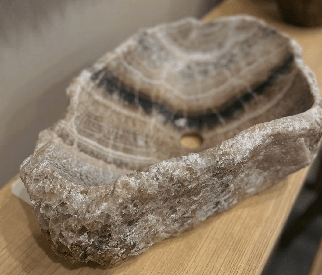 Monolith Onyx Stone Sinks - Beige, Brown, Red, White - Cultheir