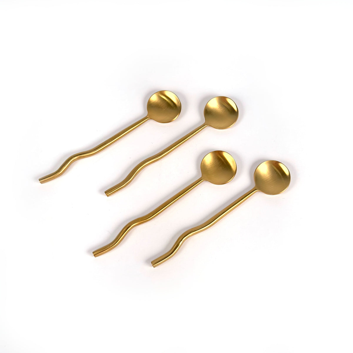 Nadia Spoon Brass (Set of 4) by MESO - Cultheir