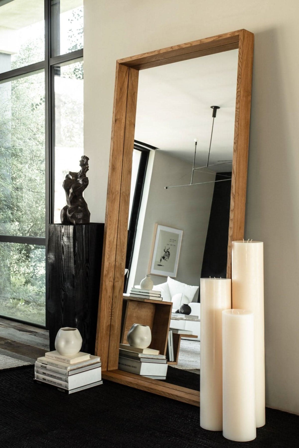 Ojai Floor Mirror - Warm Oak - Cultheir