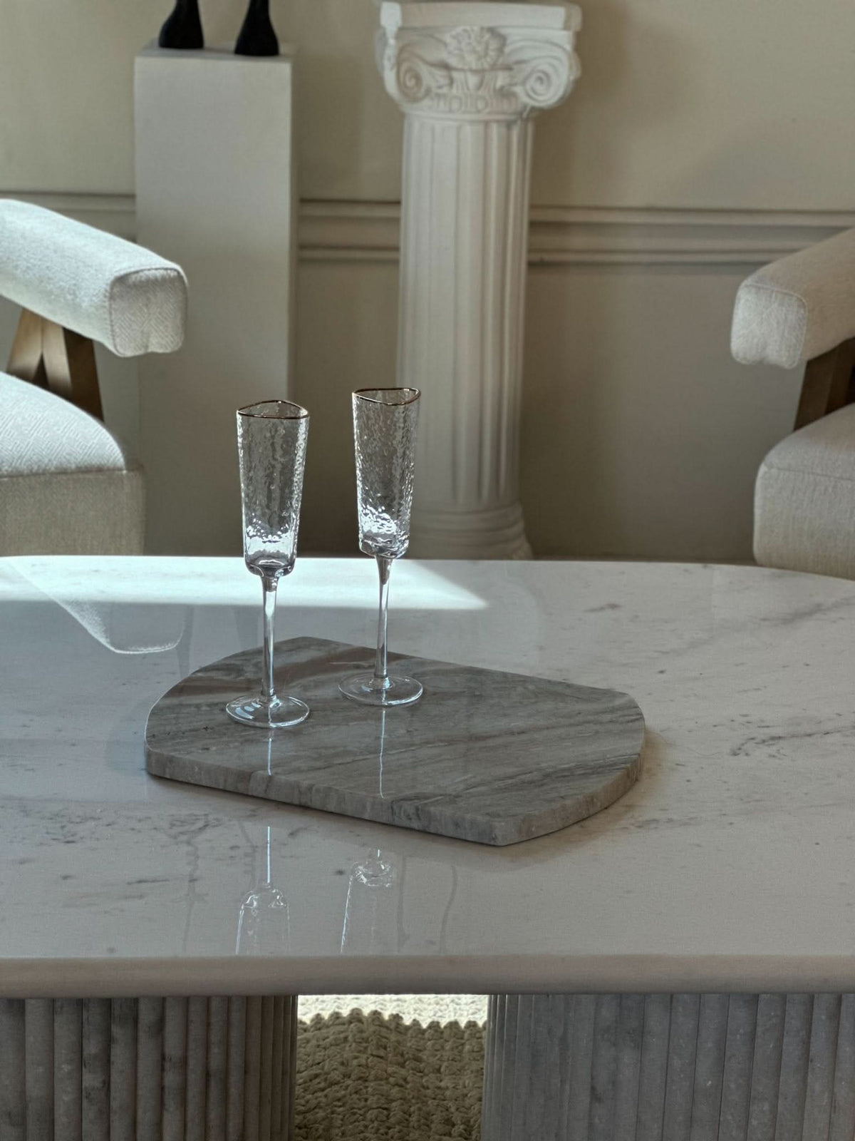 Organic Stone Marble Charcuterie Board - Cultheir