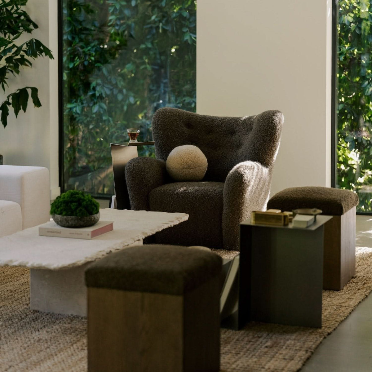 Papa Teddy Chair - Mocha Boucle - Cultheir