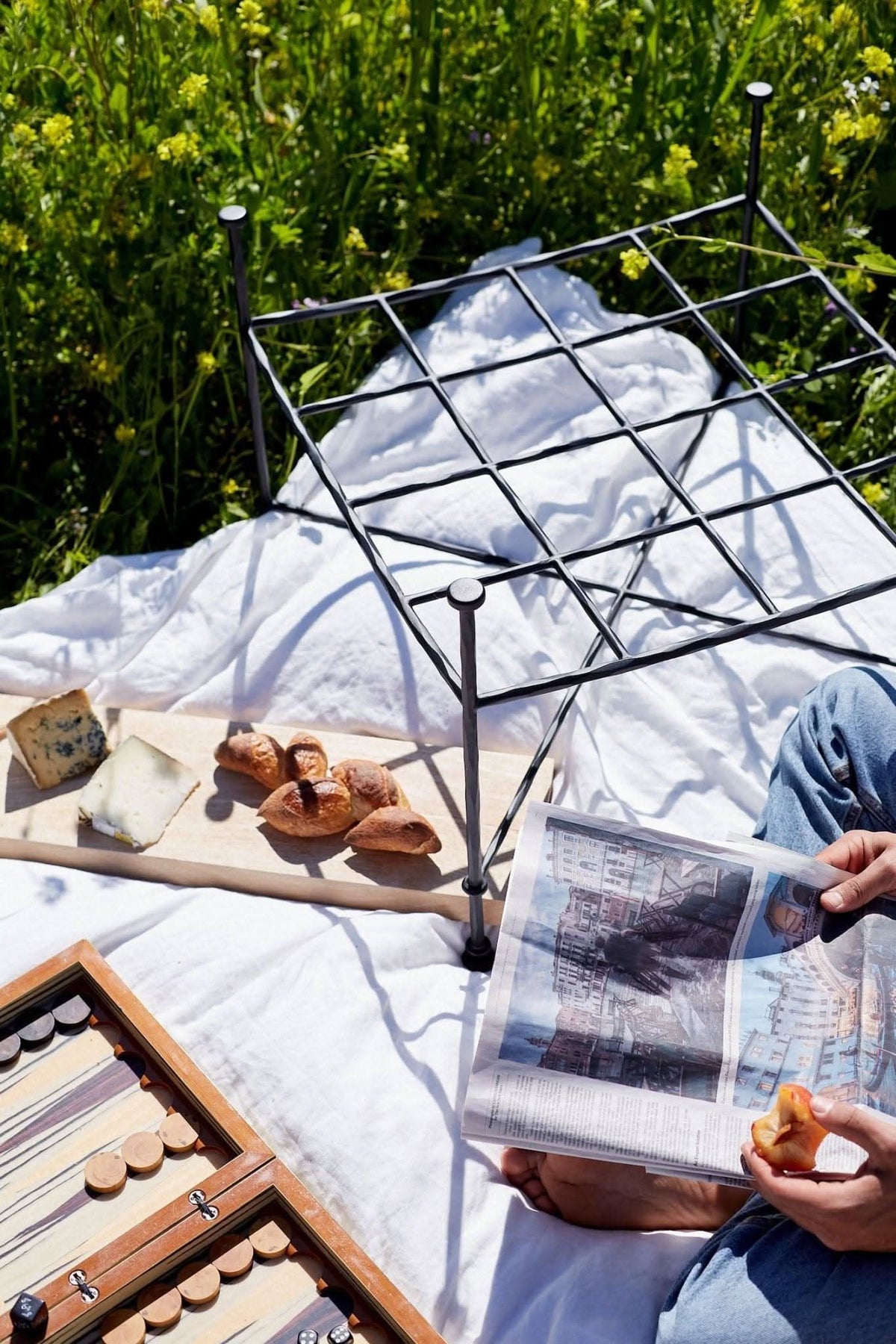 Provence Outdoor Ottoman - Boucle - Cultheir