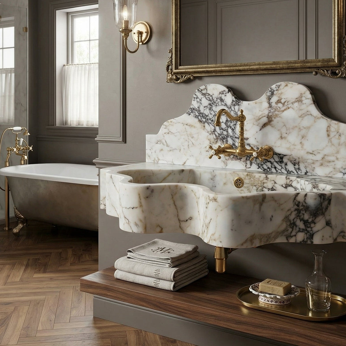 Évier à poudre flottant