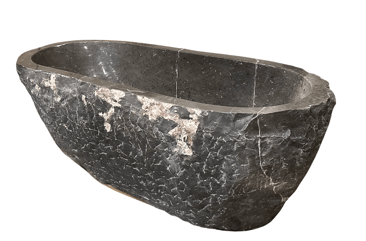 Saint Thomas Black Marble Bathtub - Cultheir