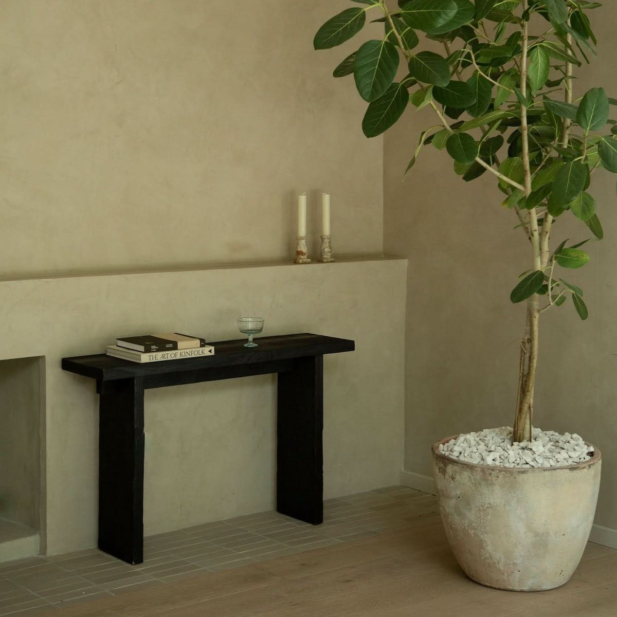 Shou Sugi Ban Entry Console - Cultheir