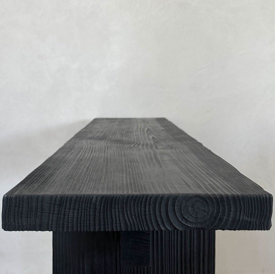 Shou Sugi Ban Entry Console - Cultheir