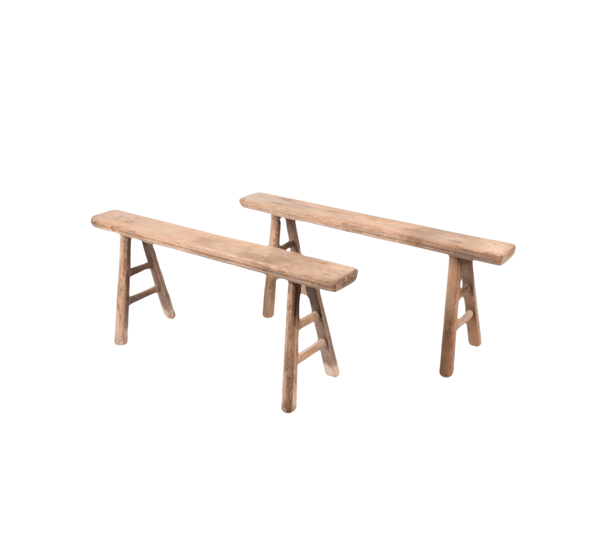 Skinny Elm Wood Bench - Cultheir