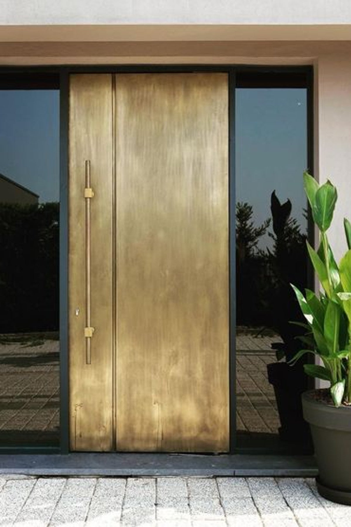 The Smooth Brass Door - Cultheir Custom Metal Doors