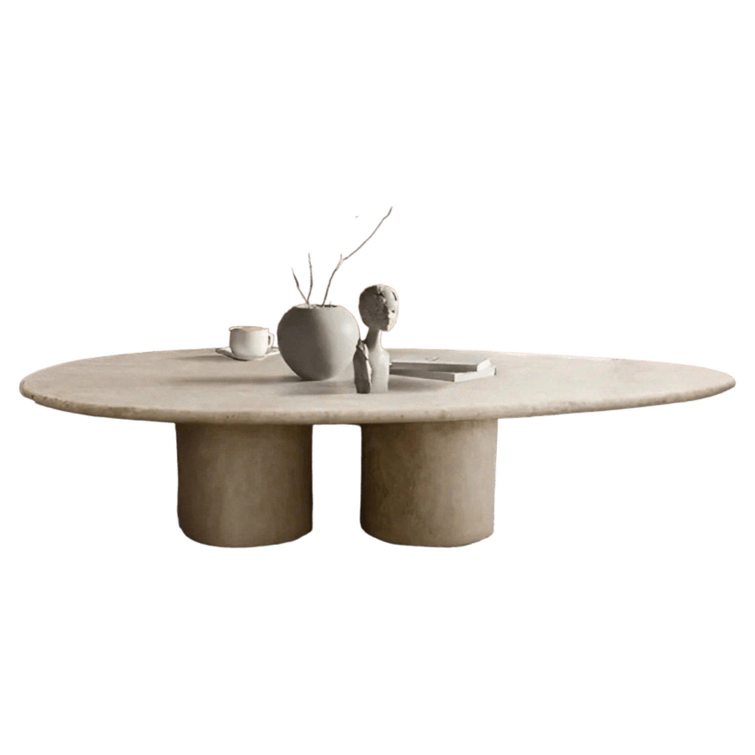 Travertine Coffee Table - Droplet - handcrafted marble coffee table - Cultheir