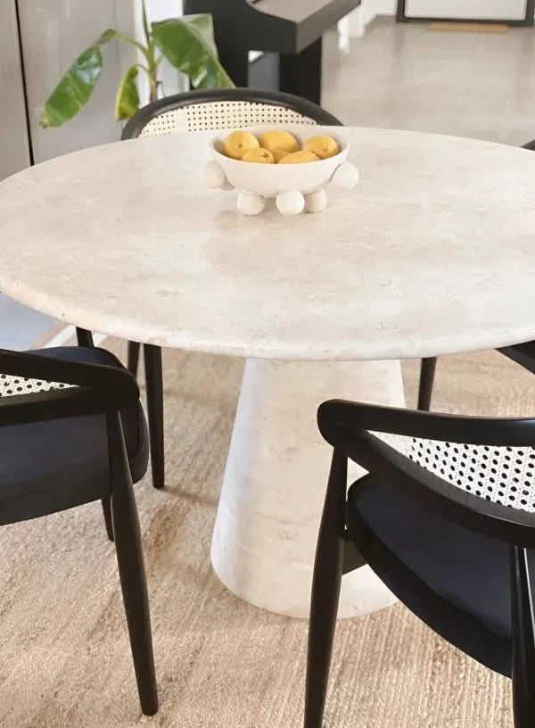 Travertine dining table - Cono - Cultheir