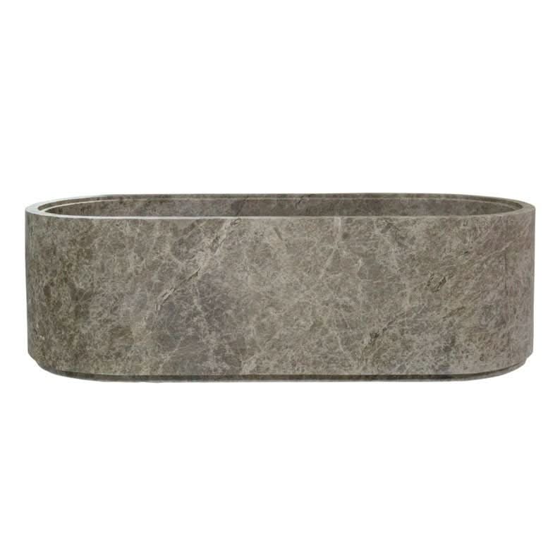Tundra Gray Marble Bathtub - Cultheir