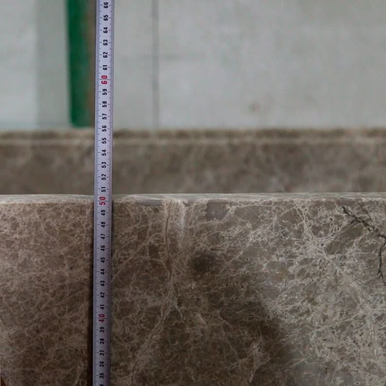 Tundra Gray Marble Bathtub - Cultheir