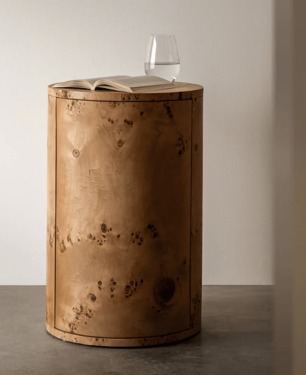 Vernier Round Side Table - Natural & Tabac - Cultheir