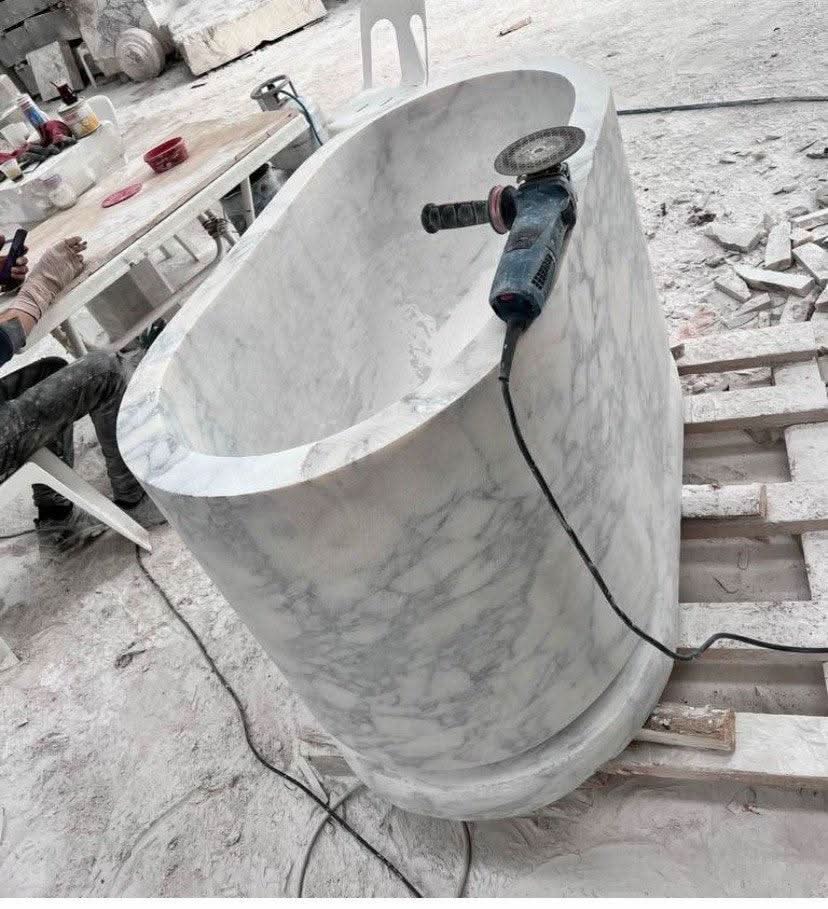 Calacatta Viola Marble Bathtub - Cultheir