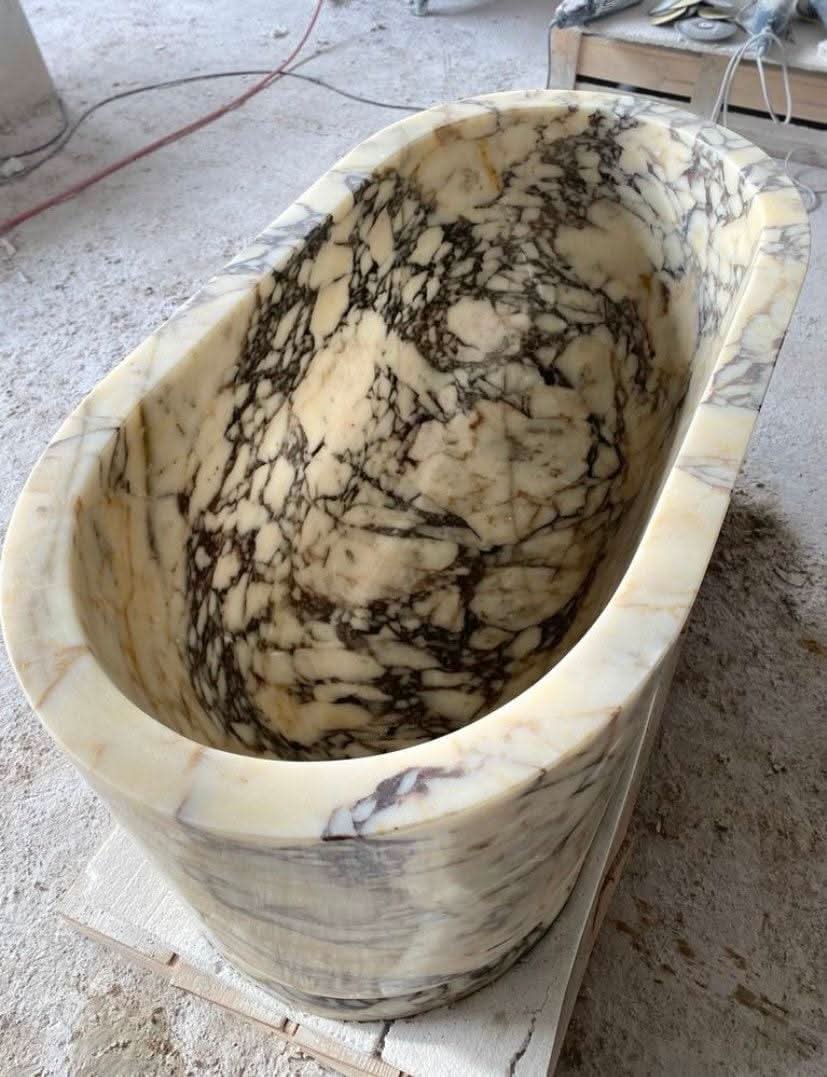 Calacatta Viola Marble Bathtub - Cultheir
